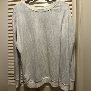 Mondetta White and Gray Sweatshirt